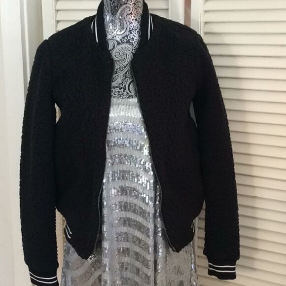 NWT Lucky Brand Varsity Bomber Jacket Pockets XS - Picture 5 of 13